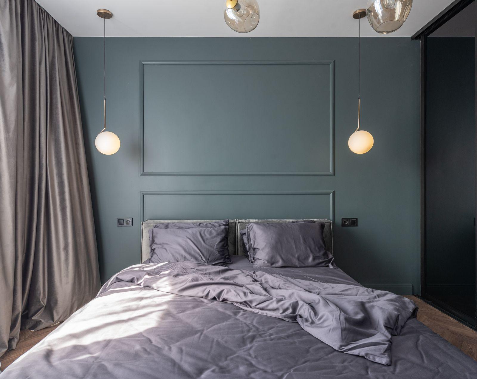 Primary bedroom with natural light in a Meridian Residences apartment