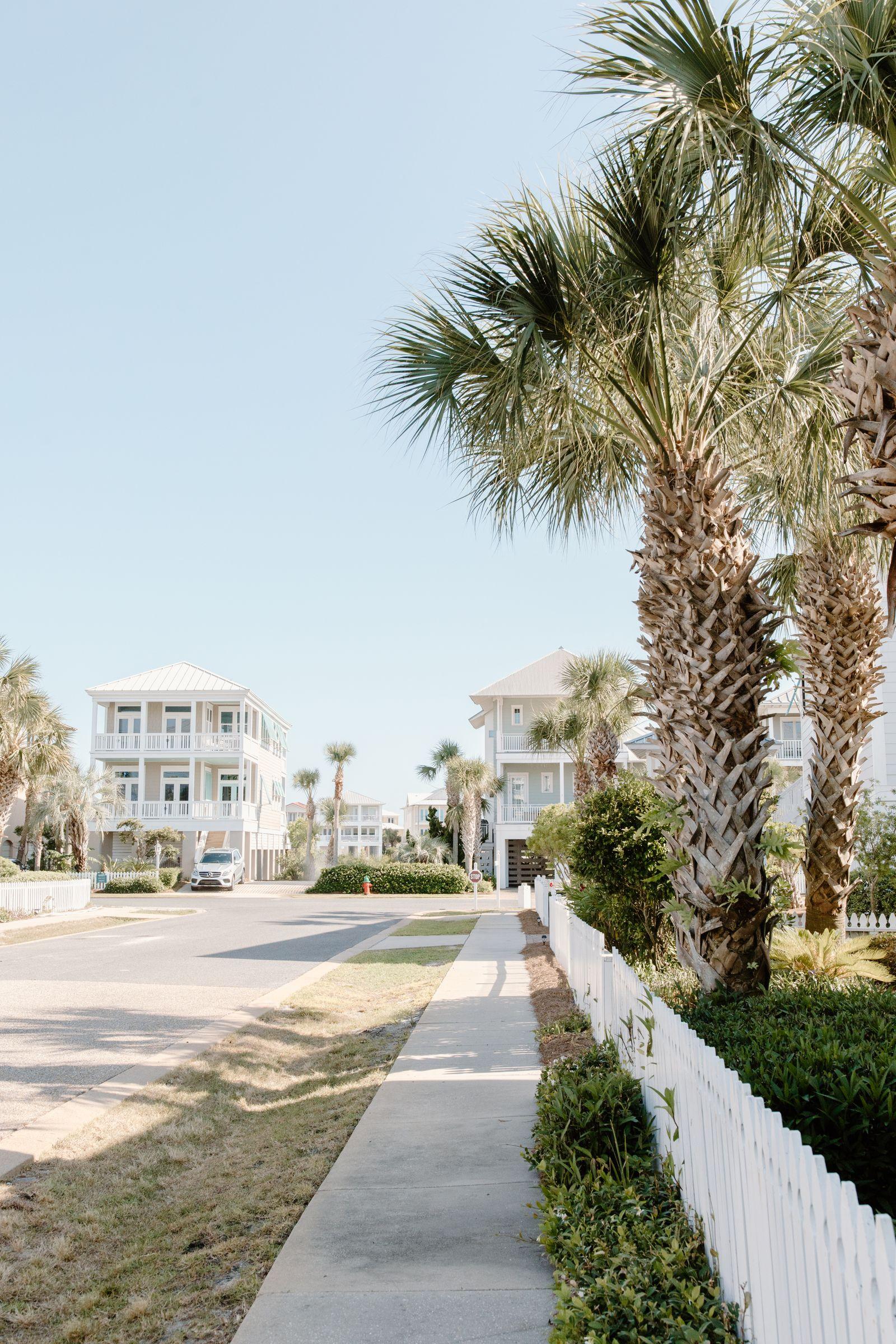 Sidewalk and street landscaping concept for The Crescent estate